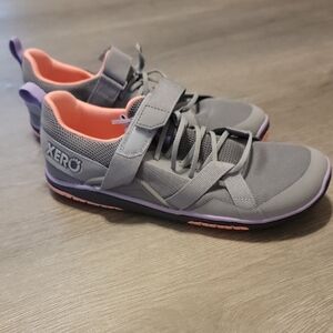 Gray and Purple Xero Shoes